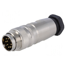 Mufă Conector M16 Tată 12 PIN 3A 60V Drept | Electronic-mag.ro | Componente Electronice