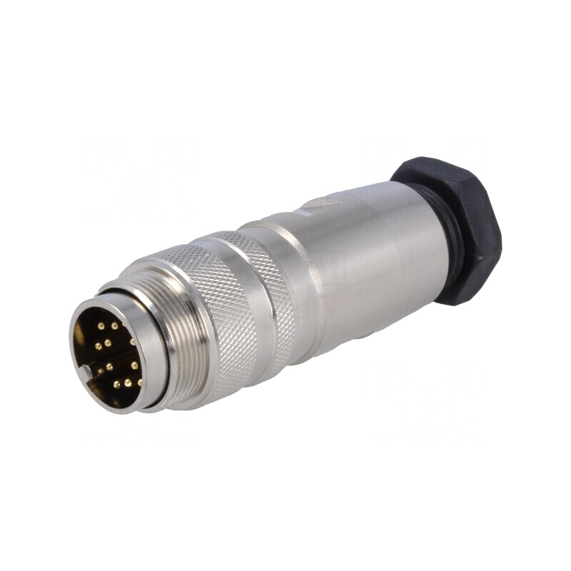 Mufă Conector M16 Tată 12 PIN 3A 60V Drept | Electronic-mag.ro | Componente Electronice
