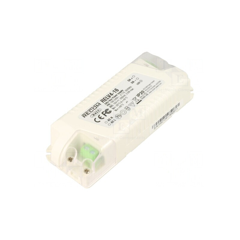 Alimentator DALI 16VDC 3.2W 200mA | Electronic-mag.ro | Componente Electronice