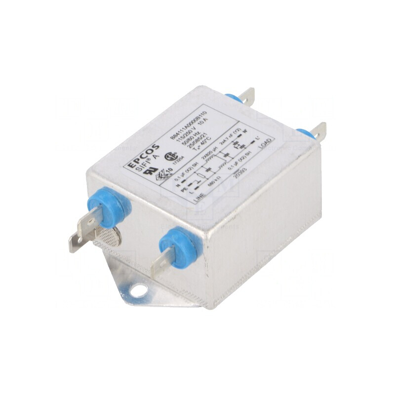 Filtru anti-interferențe monofazat 250VAC 10A | Electronic-mag.ro | Componente Electronice