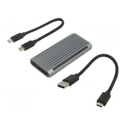 Carcasă hard discuri: M.2 | USB 3.1 | Mat.carc: aluminiu | USB C | 
