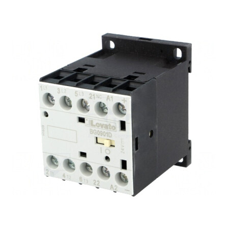 Contactor 3P NO cu 3 Contacte Auxiliare NC 24VDC 9A | Electronic-mag.ro | Componente Electronice