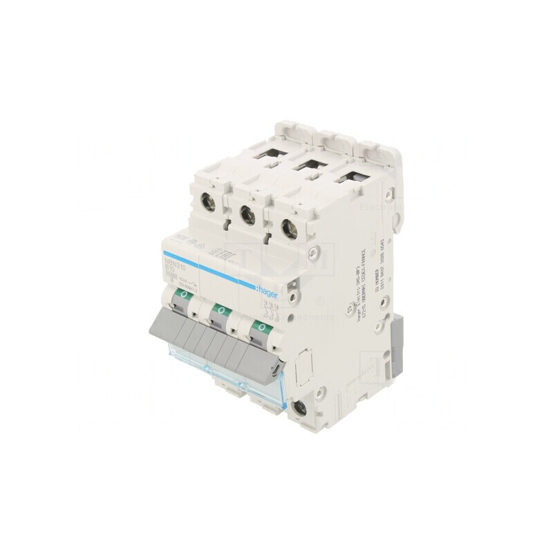 Întrerupător de supracurent 10A 3P 10kA 230/400VAC | Electronic-mag.ro | Componente Electronice
