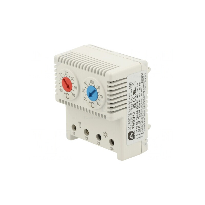 Termostat Senzor NC NO 10A 250V Cleme Şurub -25÷80°C THRV13 | Electronic-mag.ro | Componente Electronice