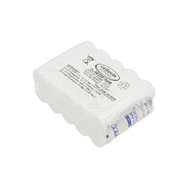 Baterie Ni-MH AA 12V 1500mAh cu urechi pentru lipire | Electronic-mag.ro | Componente Electronice
