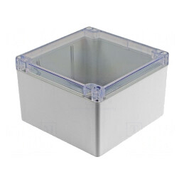 Carcasă Universală Policarbonat 140x140x90mm 1554QA2GYCL | Electronic-mag.ro | Componente Electronice