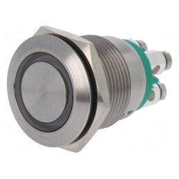 Comutator anti-vandalism 2 poziții SPST-NO 0,05A 12VDC IP66 | Electronic-mag.ro | Componente Electronice