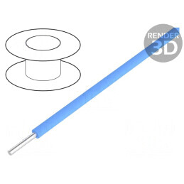 Cablu sârmă OFC albastru 100m 300V 28AWG | Electronic-mag.ro | Componente Electronice