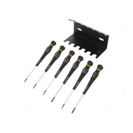 Kit Șurubelnițe de Precizie cu Stativ ESD 6 Buc. | Electronic-mag.ro | Componente Electronice