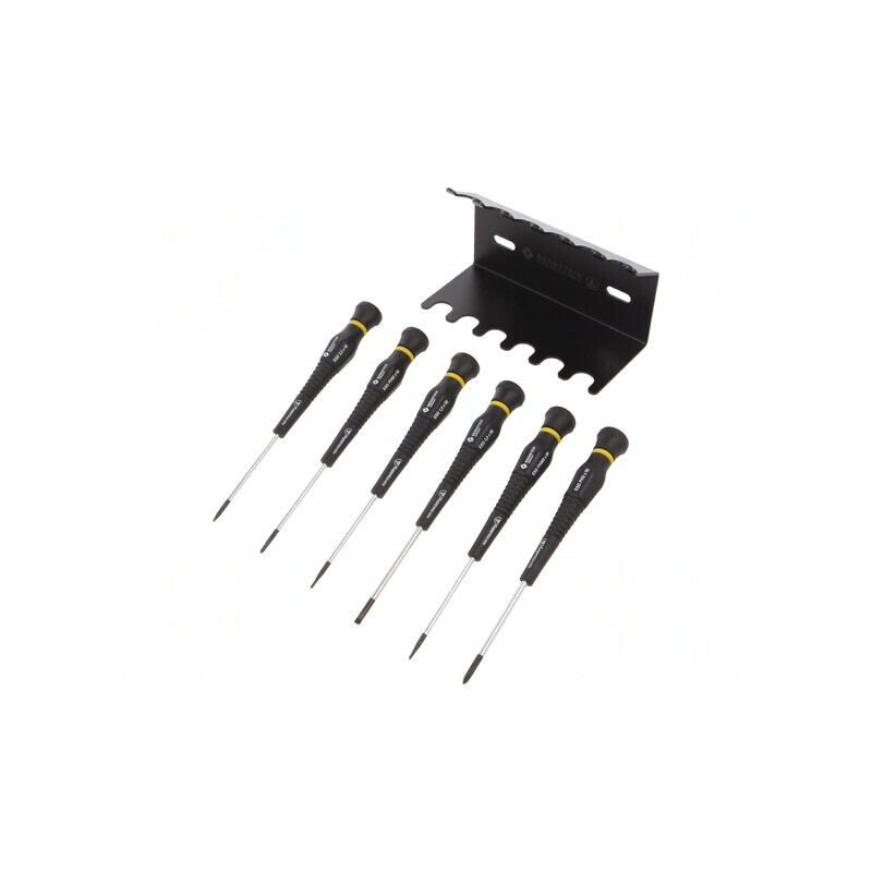 Kit Șurubelnițe de Precizie cu Stativ ESD 6 Buc. | Electronic-mag.ro | Componente Electronice
