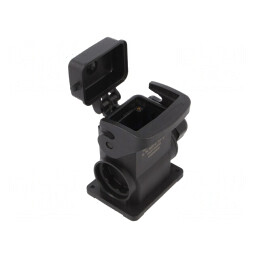 Carcasă pentru conectori HDC Han-Eco B 6B drept | Electronic-mag.ro | Componente Electronice