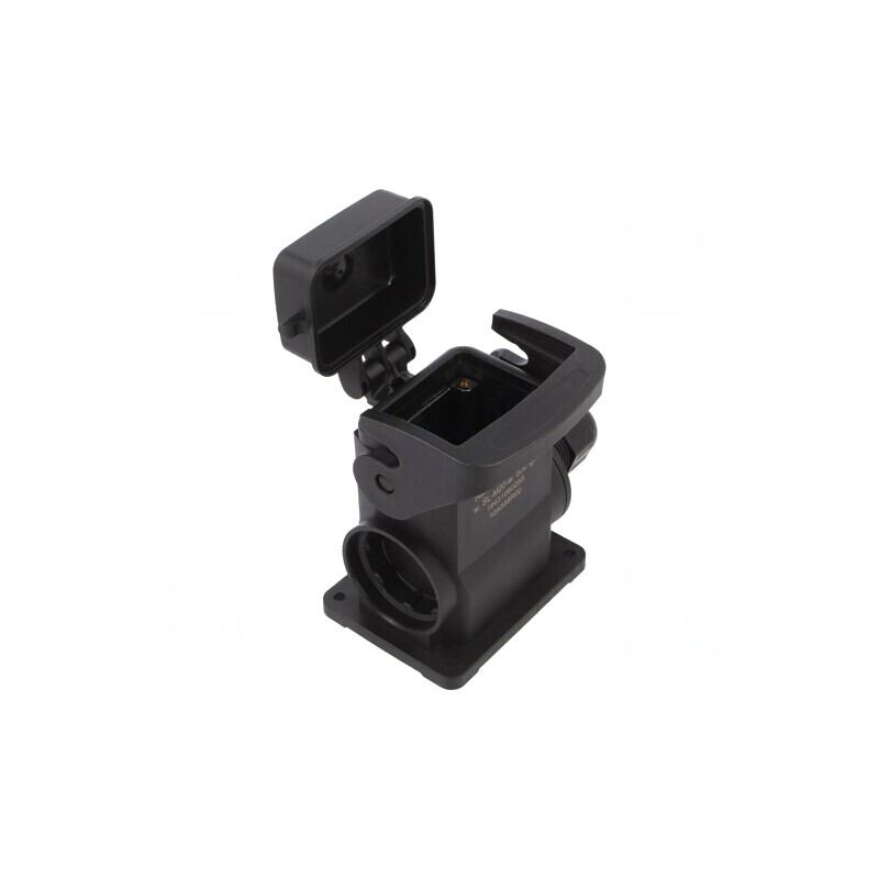 Carcasă pentru conectori HDC Han-Eco B 6B drept | Electronic-mag.ro | Componente Electronice