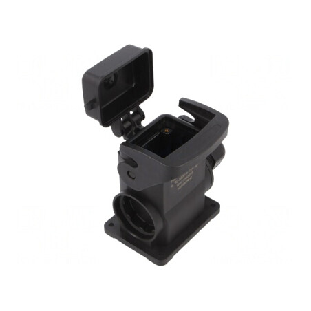 Carcasă pentru conectori HDC Han-Eco B 6B drept | Electronic-mag.ro | Componente Electronice