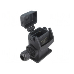Carcasă pentru conectori HDC Han-Eco® B 6B drept | Electronic-mag.ro | Componente Electronice