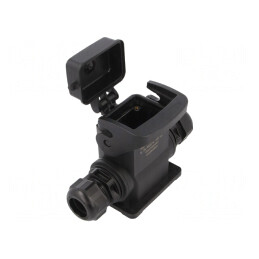 Carcasă pentru Conectori HDC Han-Eco B 6B Drept | Electronic-mag.ro | Componente Electronice