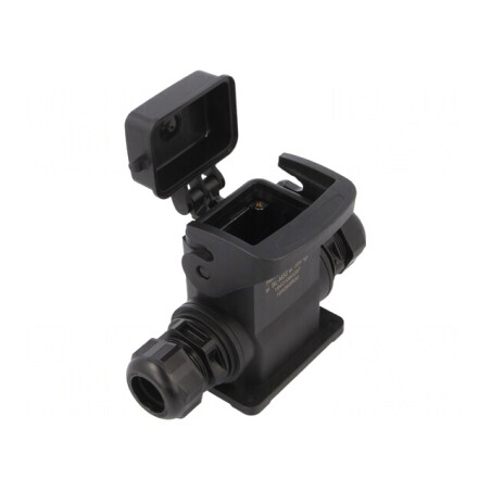 Carcasă pentru Conectori HDC Han-Eco B 6B Drept | Electronic-mag.ro | Componente Electronice