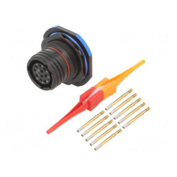 Conector militar dimensiune 13 mamă MIL-DTL-38999 Series III | Electronic-mag.ro | Componente Electronice