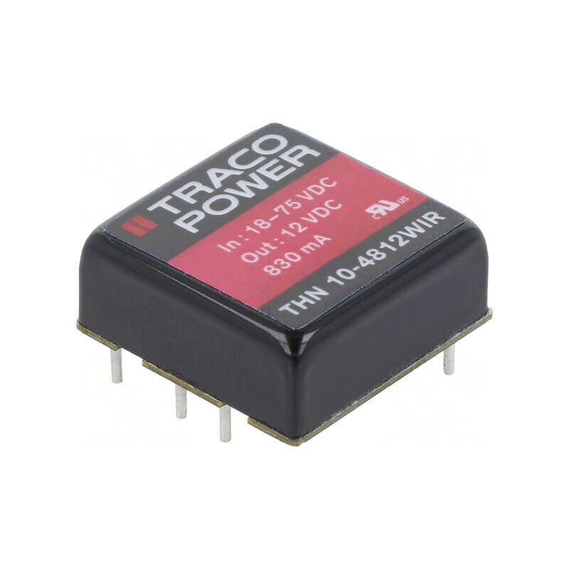 Convertor DC/DC 10W 18-75V la 12V 830mA THN 10-4812WIR | Electronic-mag.ro | Componente Electronice Convertor DC/DC 10W 18-75V la 12V 830mA THN 10-4812WIR | Electronic-mag.ro | Componente Electronice