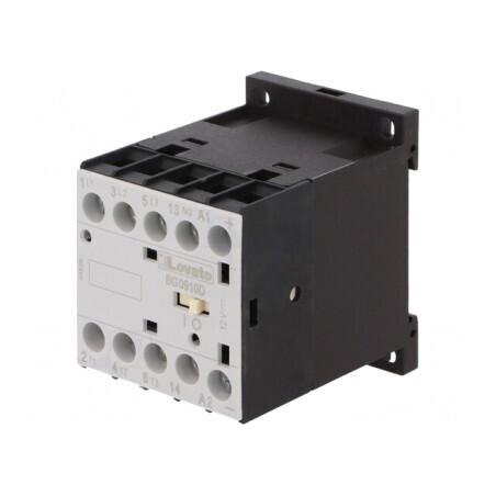 Contactor 3P NO cu 3 Contacte Auxiliare NO 12VDC 9A | Electronic-mag.ro | Componente Electronice