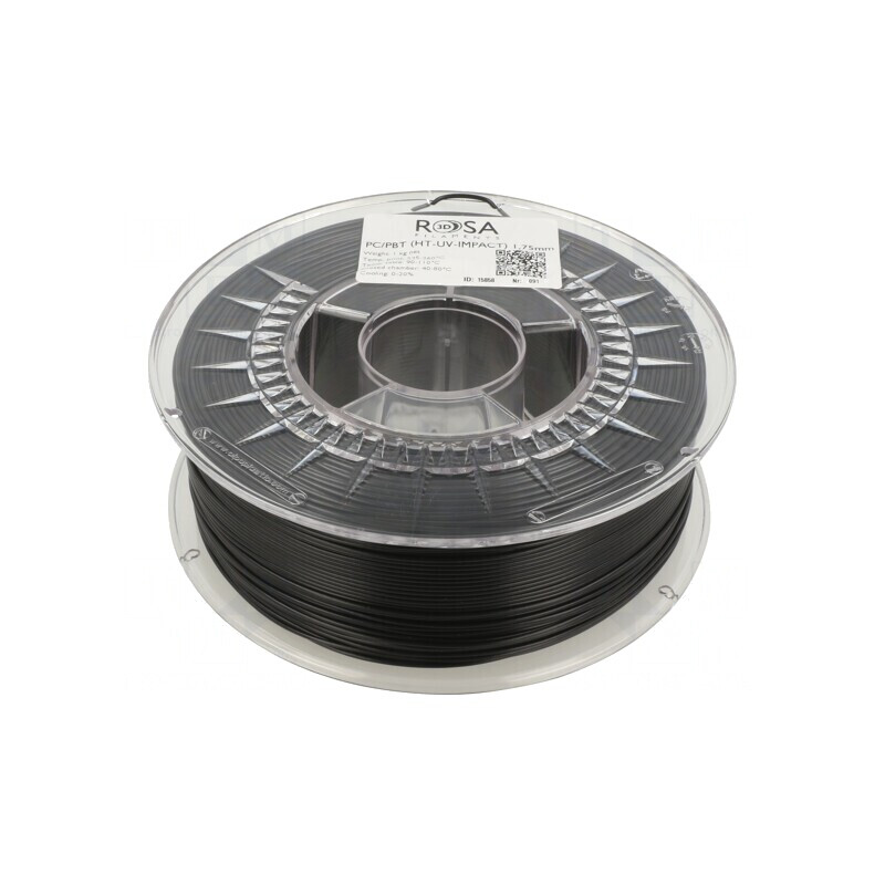 Filament PC/PBT 1,75mm Negru 1kg | Electronic-mag.ro | Componente Electronice