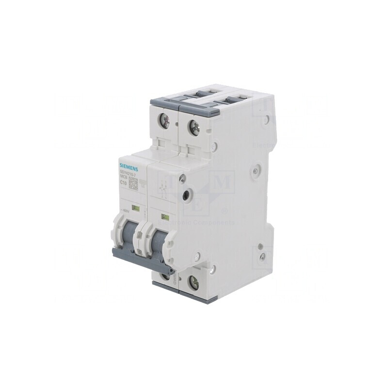 Întrerupător de supracurent 10A 2P 10kA 230/400VAC | Electronic-mag.ro | Componente Electronice
