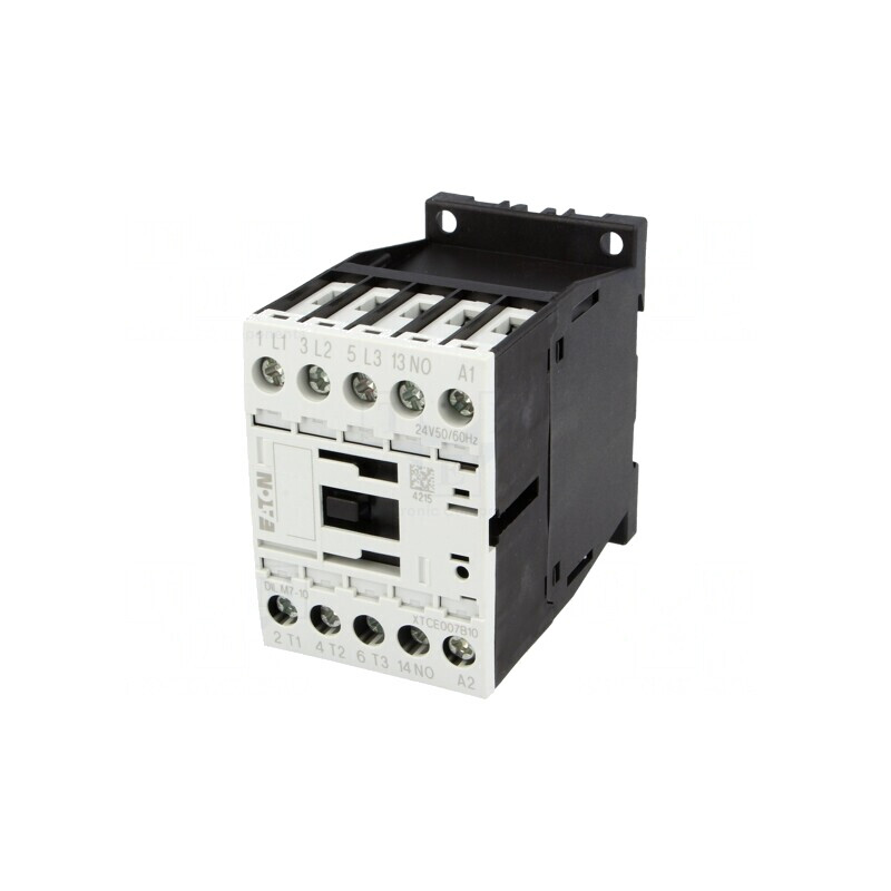 Contactor 3-pol cu contacte auxiliare NO 24VAC 7A | Electronic-mag.ro | Componente Electronice