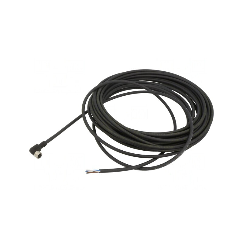Cablu Conectare M8 4PIN Unghi 10m 60VAC 4A 75VDC | Electronic-mag.ro | Componente Electronice