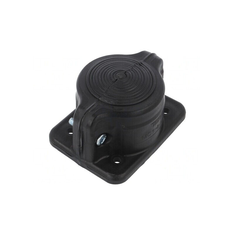 Manșon negru IP55 8-67mm 1 orificiu | Electronic-mag.ro | Componente Electronice