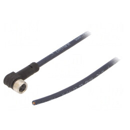 Cablu de conectare M8 3 PIN unghi 10m 60VAC 4A IP69K | Electronic-mag.ro | Componente Electronice