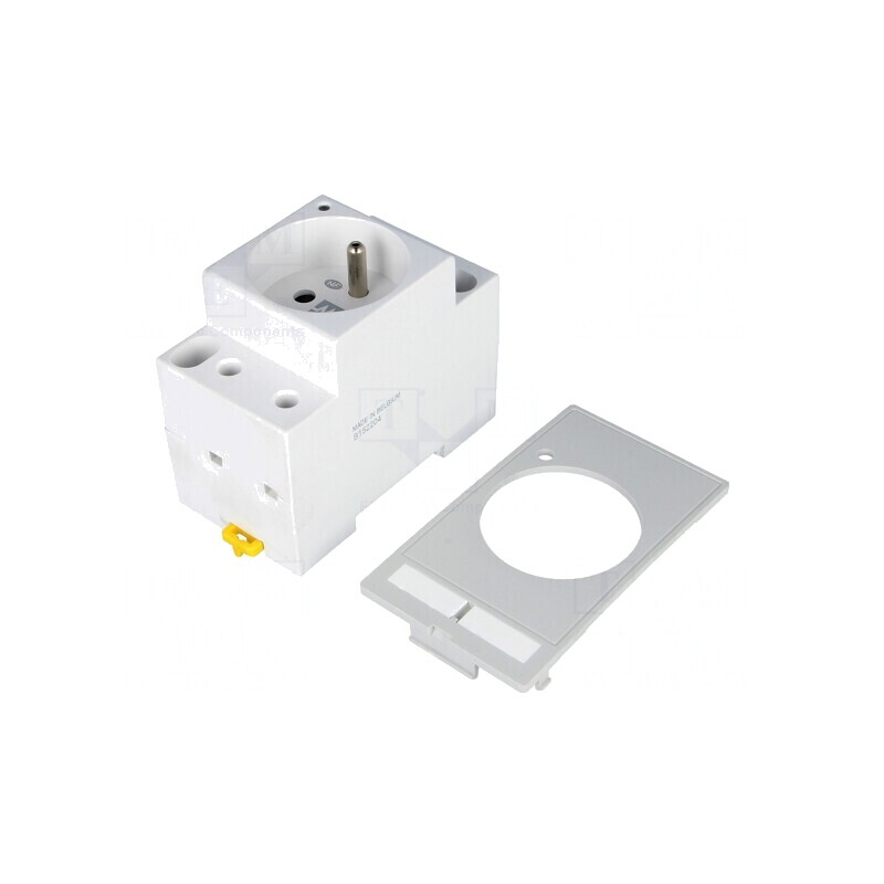 Soclu E 250VAC 16A IP20 Panou Furcă 6mm 62mm | Electronic-mag.ro | Componente Electronice