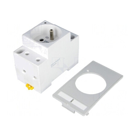 Soclu E 250VAC 16A IP20 Panou Furcă 6mm 62mm | Electronic-mag.ro | Componente Electronice