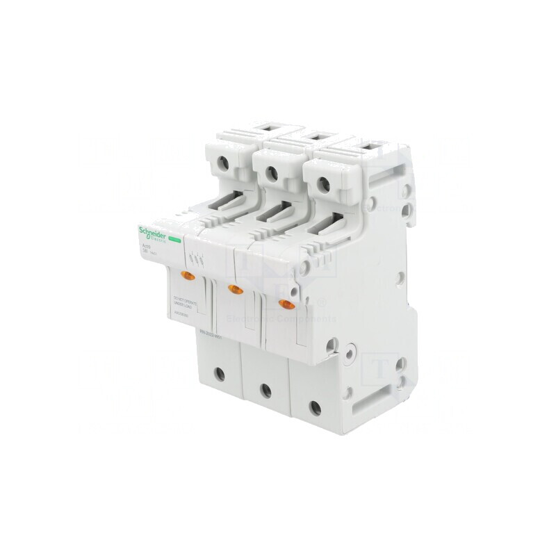 Suport Siguranță Șină DIN Poli 3 | Electronic-mag.ro | Componente Electronice