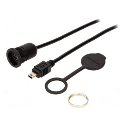 Cablu-adaptor | USB B mini soclu,USB B mini mufă | 1310 | USB 2.0 | 1310-1011-02