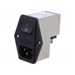 Conector Alimentare AC Soclu Tată 4A 250V 1,5mH | Electronic-mag.ro | Componente Electronice