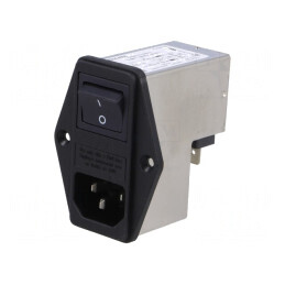Conector alimentare AC soclu tată 10A 250V | Electronic-mag.ro | Componente Electronice