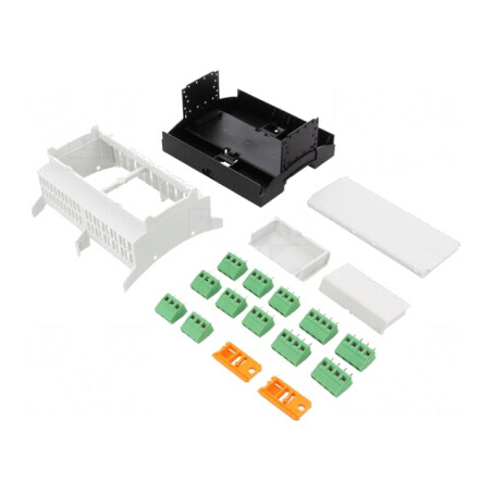 Carcasă pentru șină DIN 89.7x107.6x62.2mm UL94V-0 BC 107.6 DEV-KIT KMGY | Electronic-mag.ro | Componente Electronice