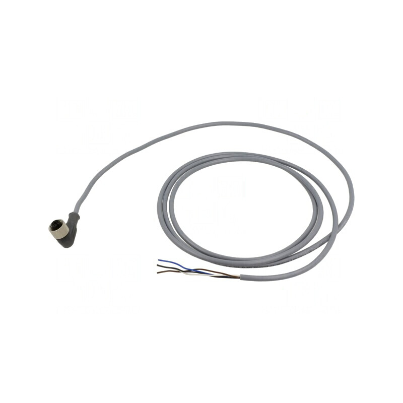 Cablu de Conectare M12 4PIN Unghi 5m 250VAC 3A | Electronic-mag.ro | Componente Electronice