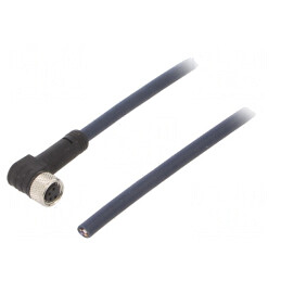Cablu de conectare M8 unghi 10m IP69K 30VAC 4A | Electronic-mag.ro | Componente Electronice