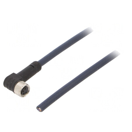 Cablu de conectare M8 unghi 10m IP69K 30VAC 4A | Electronic-mag.ro | Componente Electronice