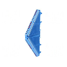 Conector de Șine 1.5mm² 16 Piste 64 Borne Albastru 5A | Electronic-mag.ro | Componente Electronice