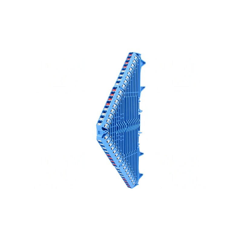 Conector de Șine 1.5mm² 16 Piste 64 Borne Albastru 5A | Electronic-mag.ro | Componente Electronice