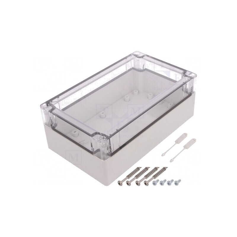 Carcasă Universală Policarbonat 122mm x 202mm x 75mm | Electronic-mag.ro | Componente Electronice