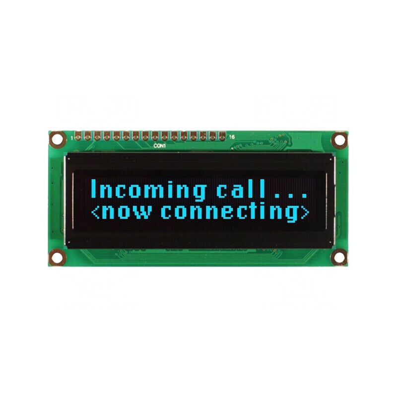 Afișaj OLED Alfanumeric 16x2 80x36x10mm Albastru 16 PIN-uri | Electronic-mag.ro | Componente Electronice Afișaj OLED Alfanumeric 16x2 80x36x10mm Albastru 16 PIN-uri | Electronic-mag.ro | Componente Electronice