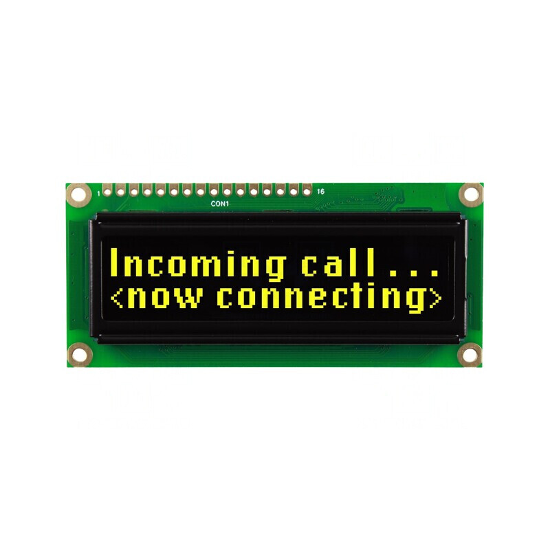 Display OLED Alfanumeric 16x2 Galben 80x36x10mm 16 PIN-uri | Electronic-mag.ro | Componente Electronice Display OLED Alfanumeric 16x2 Galben 80x36x10mm 16 PIN-uri | Electronic-mag.ro | Componente Electronice