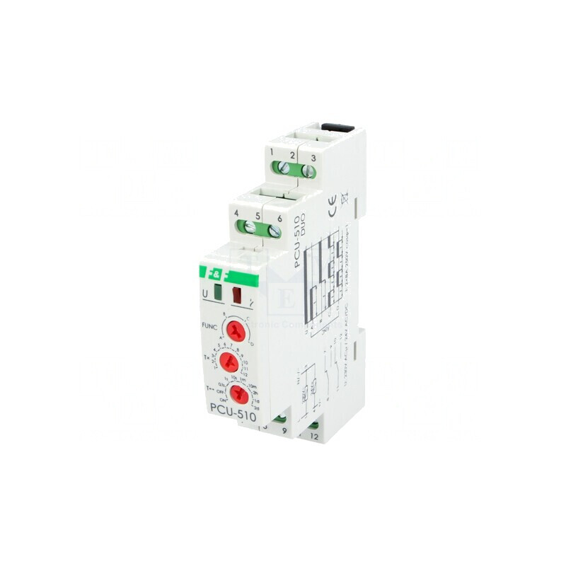 Timer Programabil DPDT 250VAC/8A 24VAC/230VAC/24VDC PCU-510DUO | Electronic-mag.ro | Componente Electronice