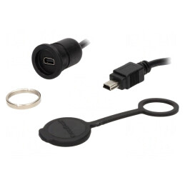 Cablu Adaptor USB B Mini la USB B Mini 2.0 | Electronic-mag.ro | Componente Electronice