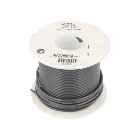 Cablu HookUp Wire Cu 18AWG PVC Gri Închis 1kV 30,5m | Electronic-mag.ro | Componente Electronice