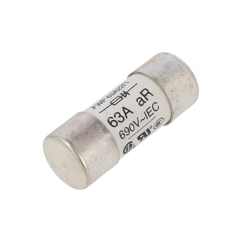 Siguranță ardere rapidă 63A 690V 22,2x58mm | Electronic-mag.ro | Componente Electronice