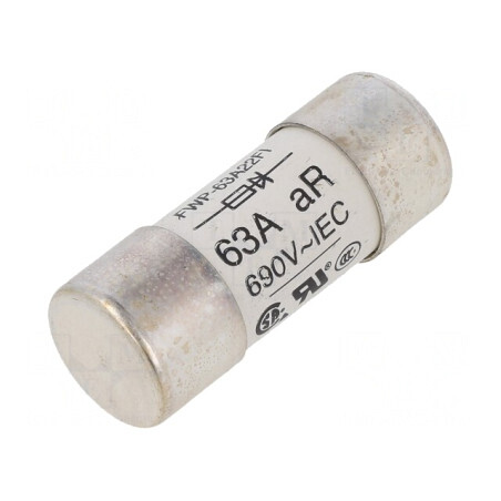 Siguranță ardere rapidă 63A 690V 22,2x58mm | Electronic-mag.ro | Componente Electronice
