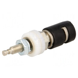 Clemă de laborator neagră 15A 115°C 1,2kV | Electronic-mag.ro | Componente Electronice
